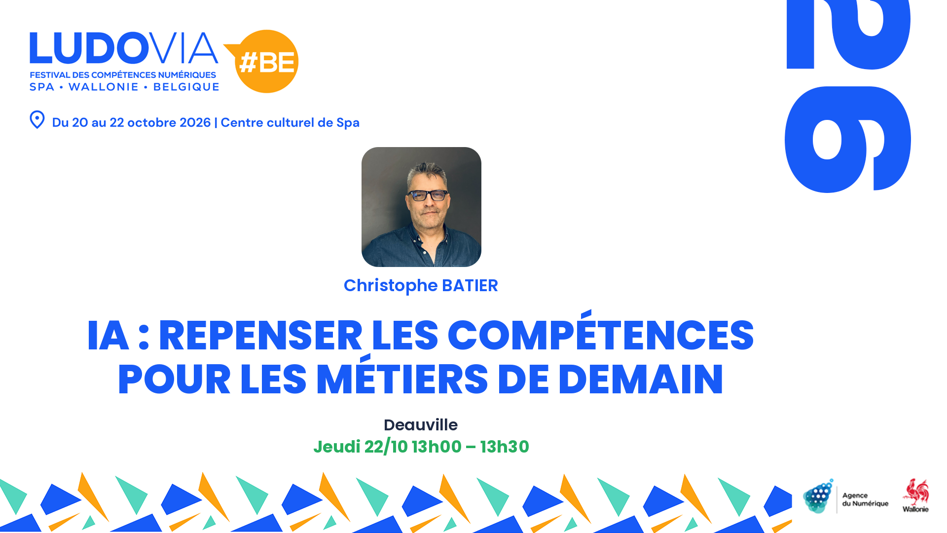 IA : repenser les compétences pour les métiers de demain — Christophe BATIER — Jeudi 22/10 13h00 – 13h30