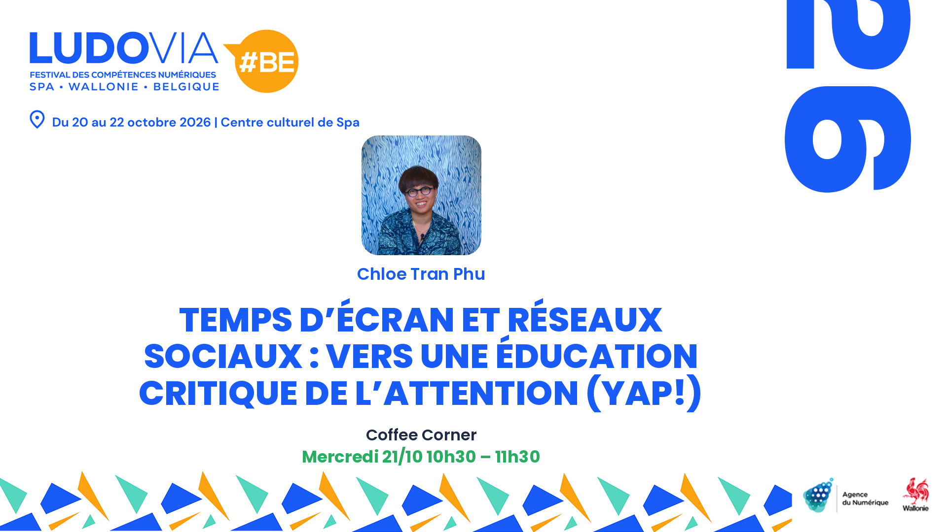 Temps d’écran et réseaux sociaux : vers une éducation critique de l’attention (YAP!) — Chloe Tran Phu — Mercredi 21/10 10h30 – 11h30