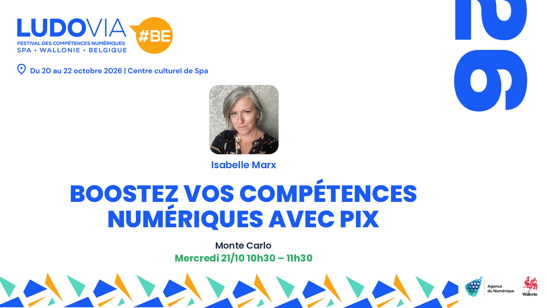Boostez vos compétences numériques avec Pix — Isabelle Marx — Mercredi 21/10 10h30 – 11h30