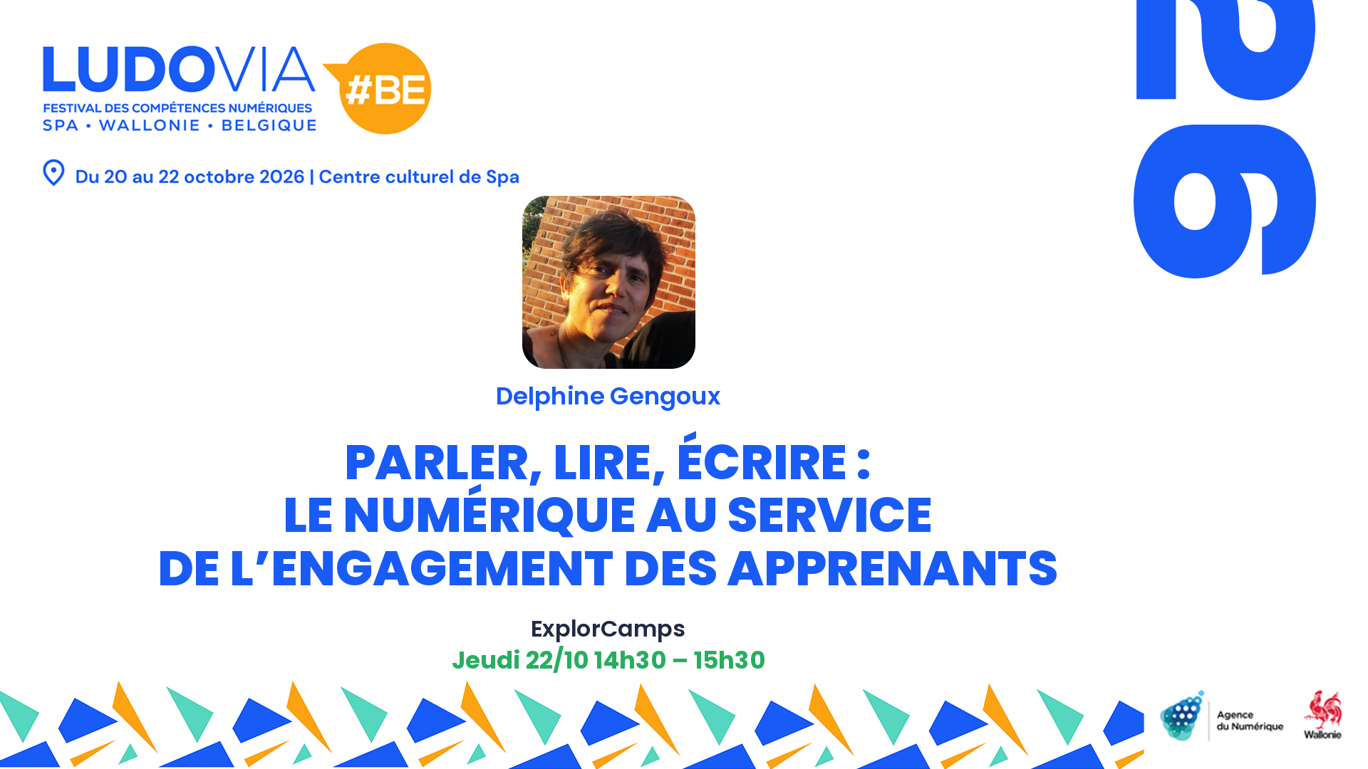Parler, lire, écrire : le numérique au service de l’engagement des apprenants — Delphine Gengoux — Jeudi 22/10 14h30 – 15h30