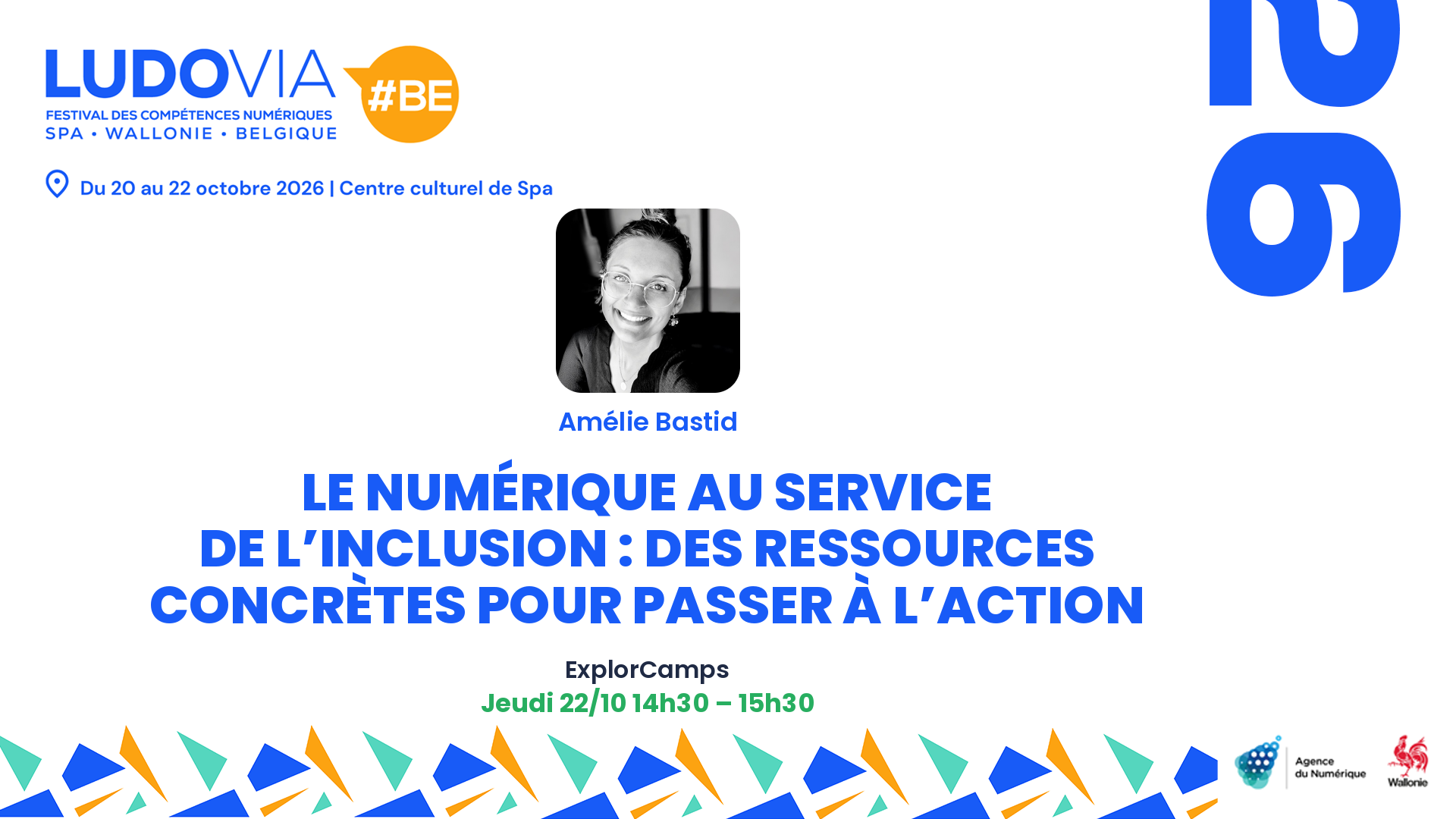 Le numérique au service de l’inclusion : des ressources concrètes pour passer à l’action — Amélie Bastid — Jeudi 22/10 14h30 – 15h30