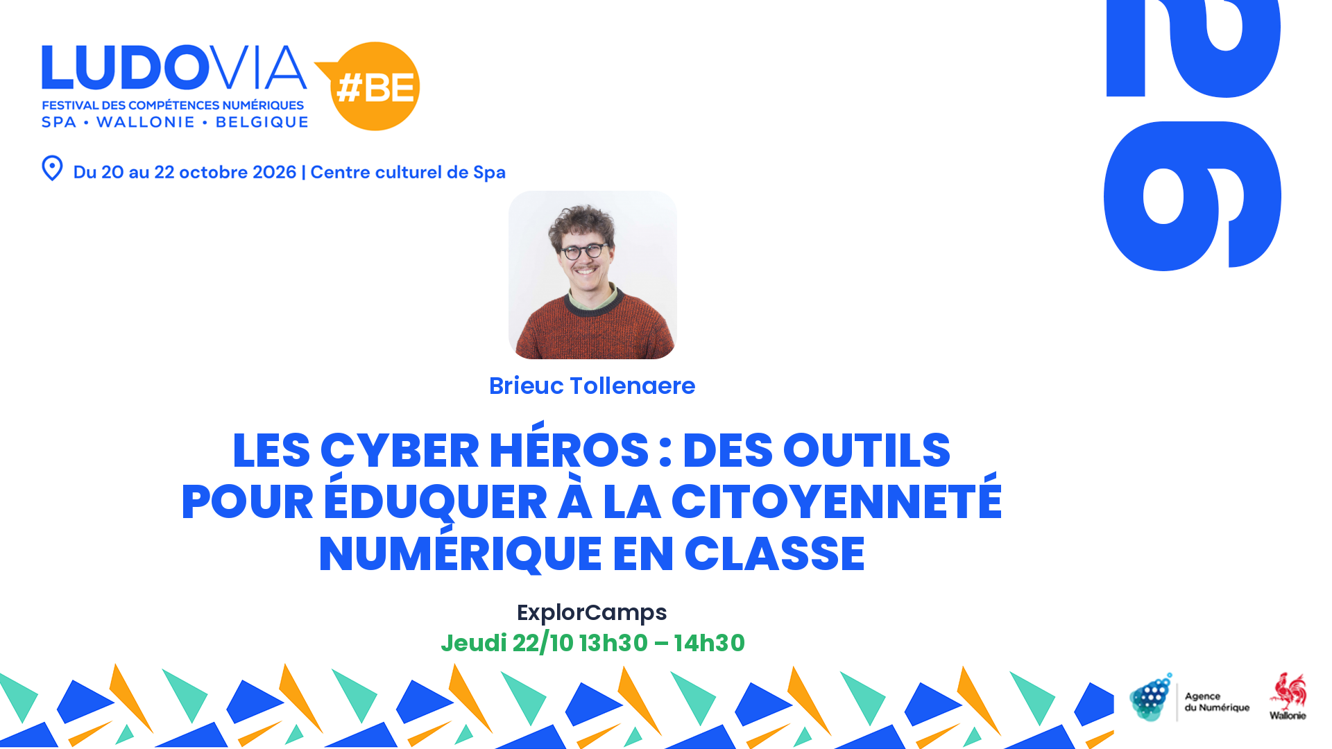 Les Cyber Héros : des outils pour éduquer à la citoyenneté numérique en classe — Brieuc Tollenaere — Jeudi 22/10 13h30 – 14h30