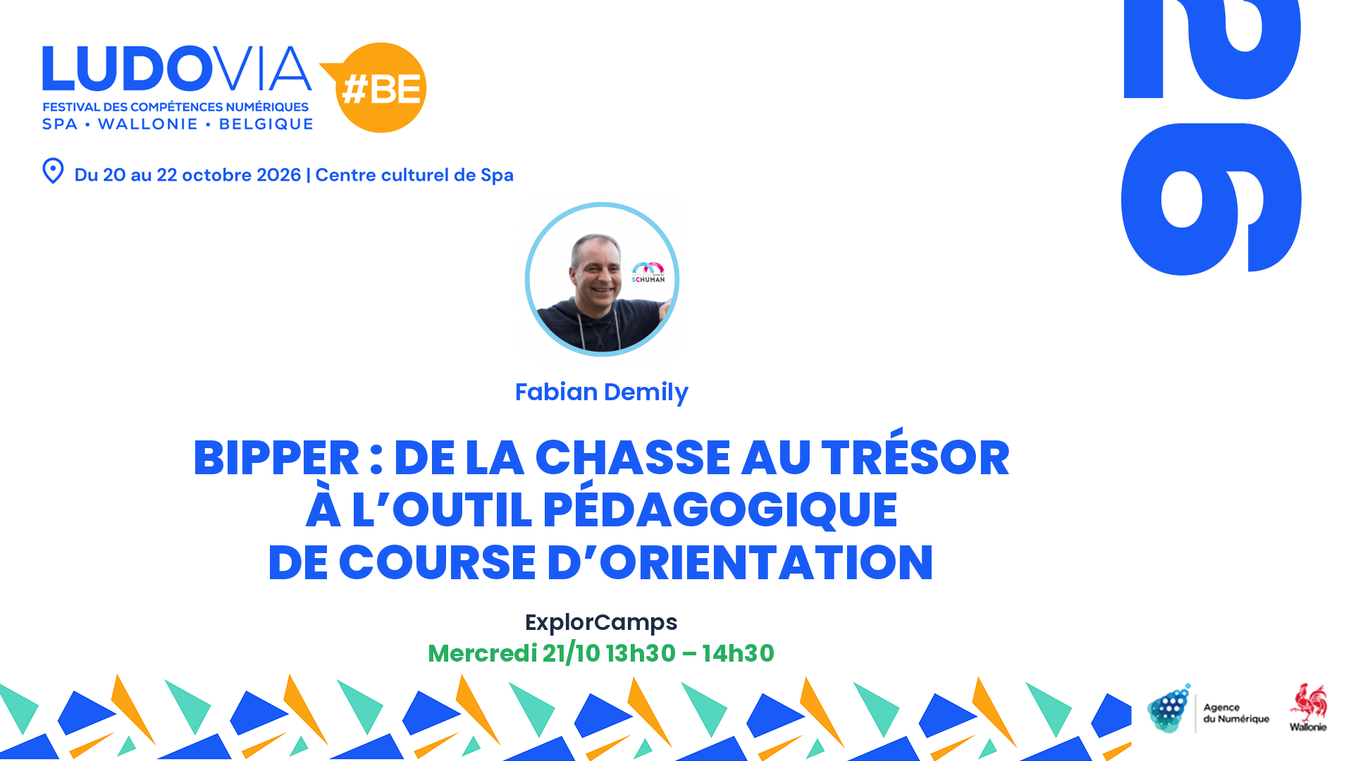 Bipper : de la chasse au trésor à l’outil pédagogique de course d’orientation — Fabian Demily — Mercredi 21/10 13h30 – 14h30
