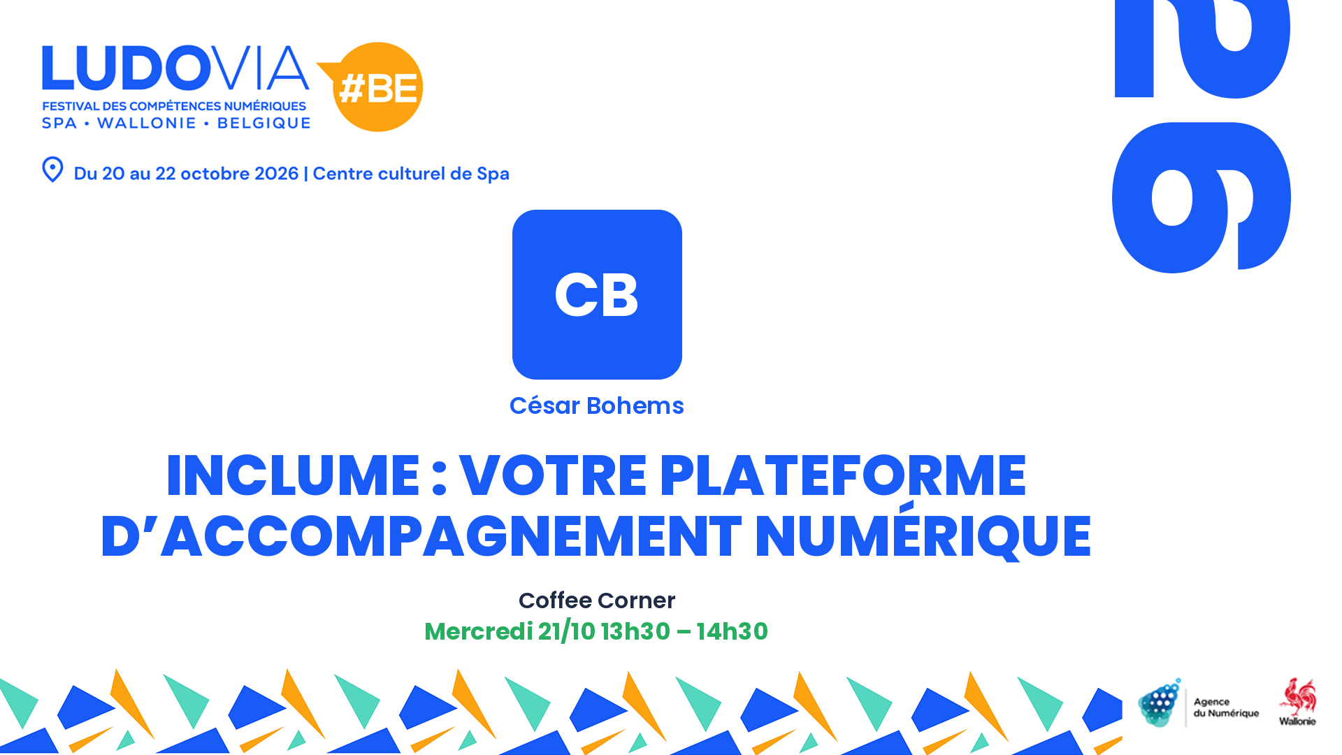 Inclume : votre plateforme d’accompagnement numérique — César Bohems — Mercredi 21/10 13h30 – 14h30