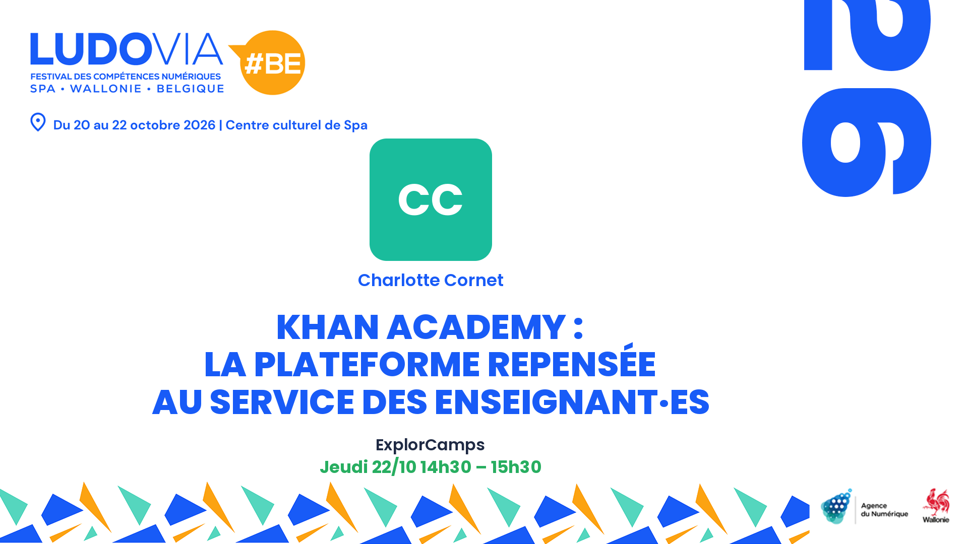 Khan Academy : La Plateforme repensée au service des enseignant·es — Charlotte Cornet — Jeudi 22/10 14h30 – 15h30