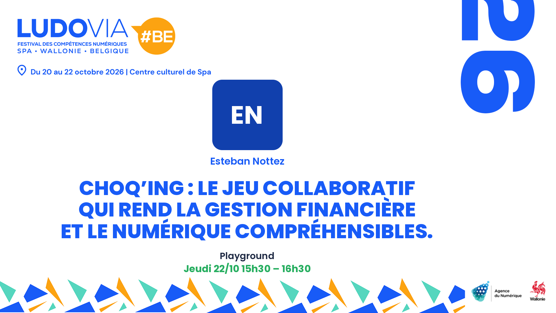 CHOQ’ING : Le jeu collaboratif qui rend la gestion financière et le numérique compréhensibles. — Esteban Nottez — Jeudi 22/10 15h30 – 16h30