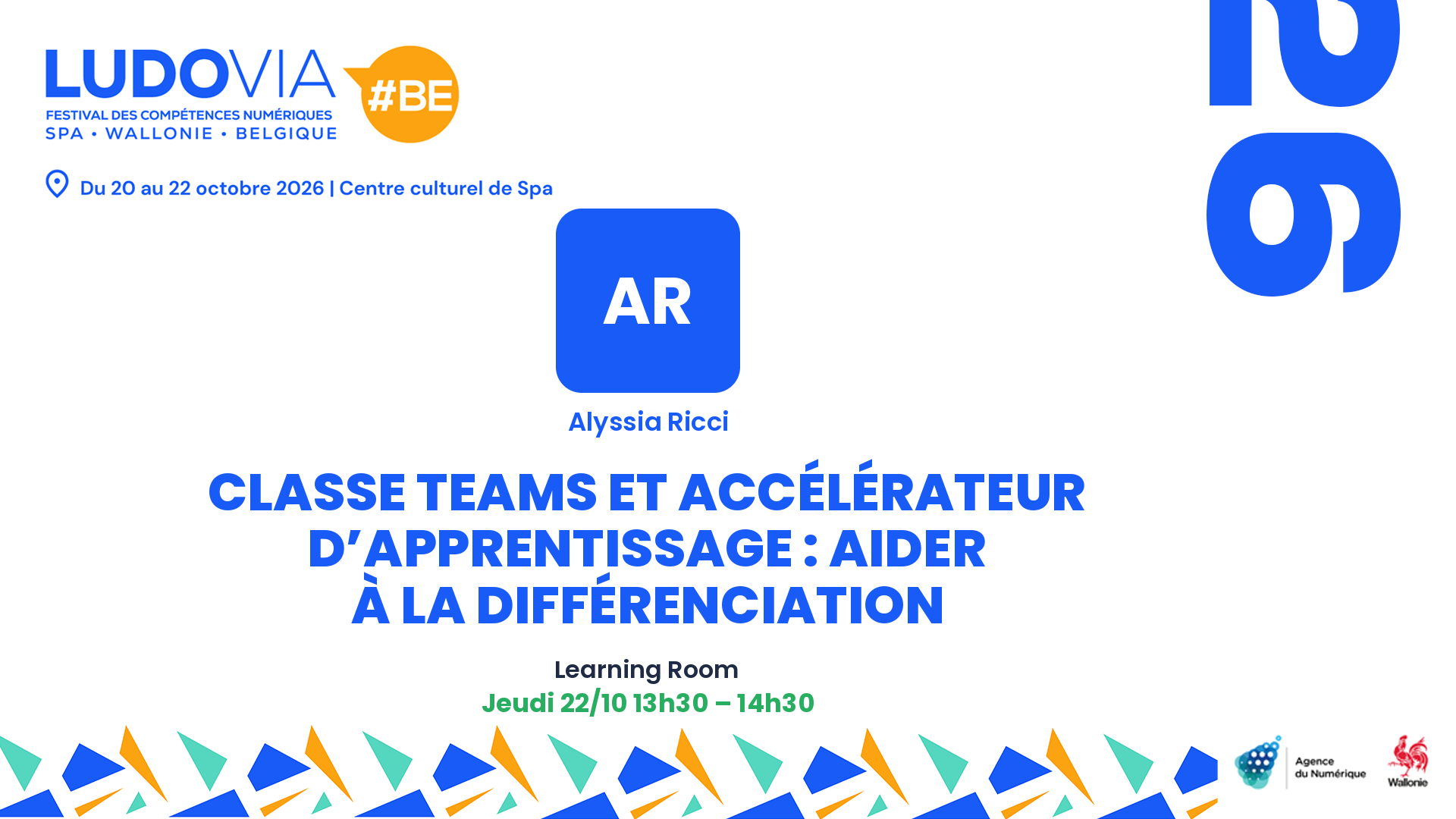 Classe Teams et accélérateur d’apprentissage : aider à la différenciation — Alyssia Ricci — Jeudi 22/10 13h30 – 14h30