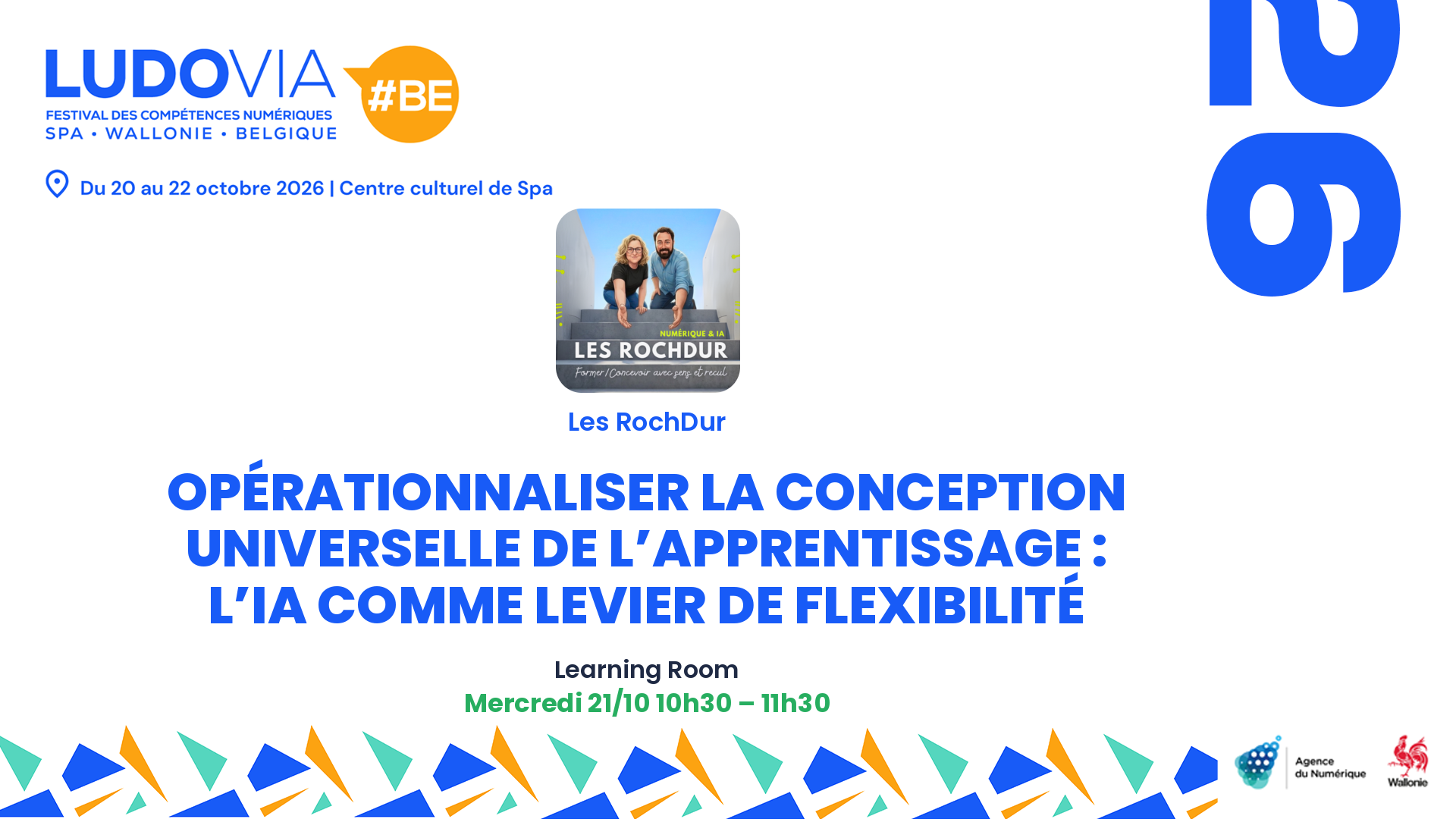 Opérationnaliser la Conception Universelle de l’Apprentissage : l’IA comme levier de flexibilité — Les RochDur — Mercredi 21/10 10h30 – 11h30