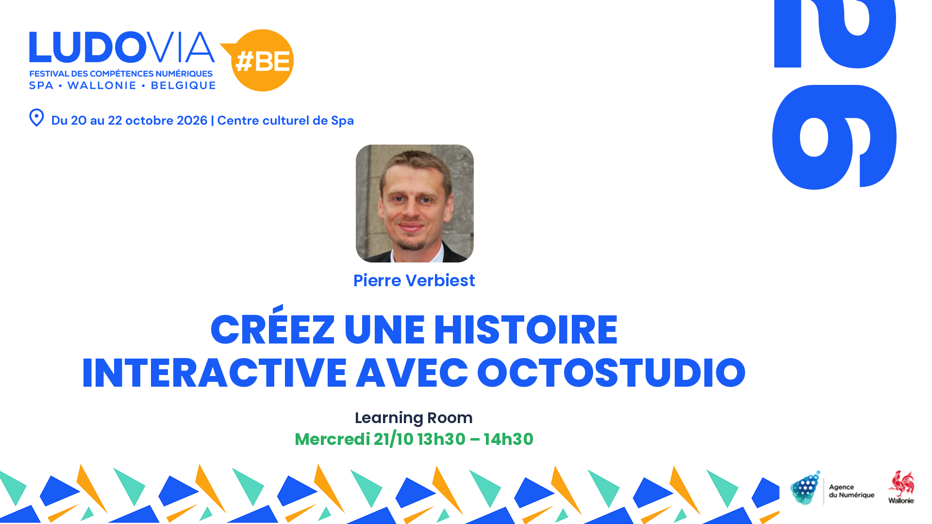 Créez une histoire interactive avec Octostudio — Pierre Verbiest — Mercredi 21/10 13h30 – 14h30