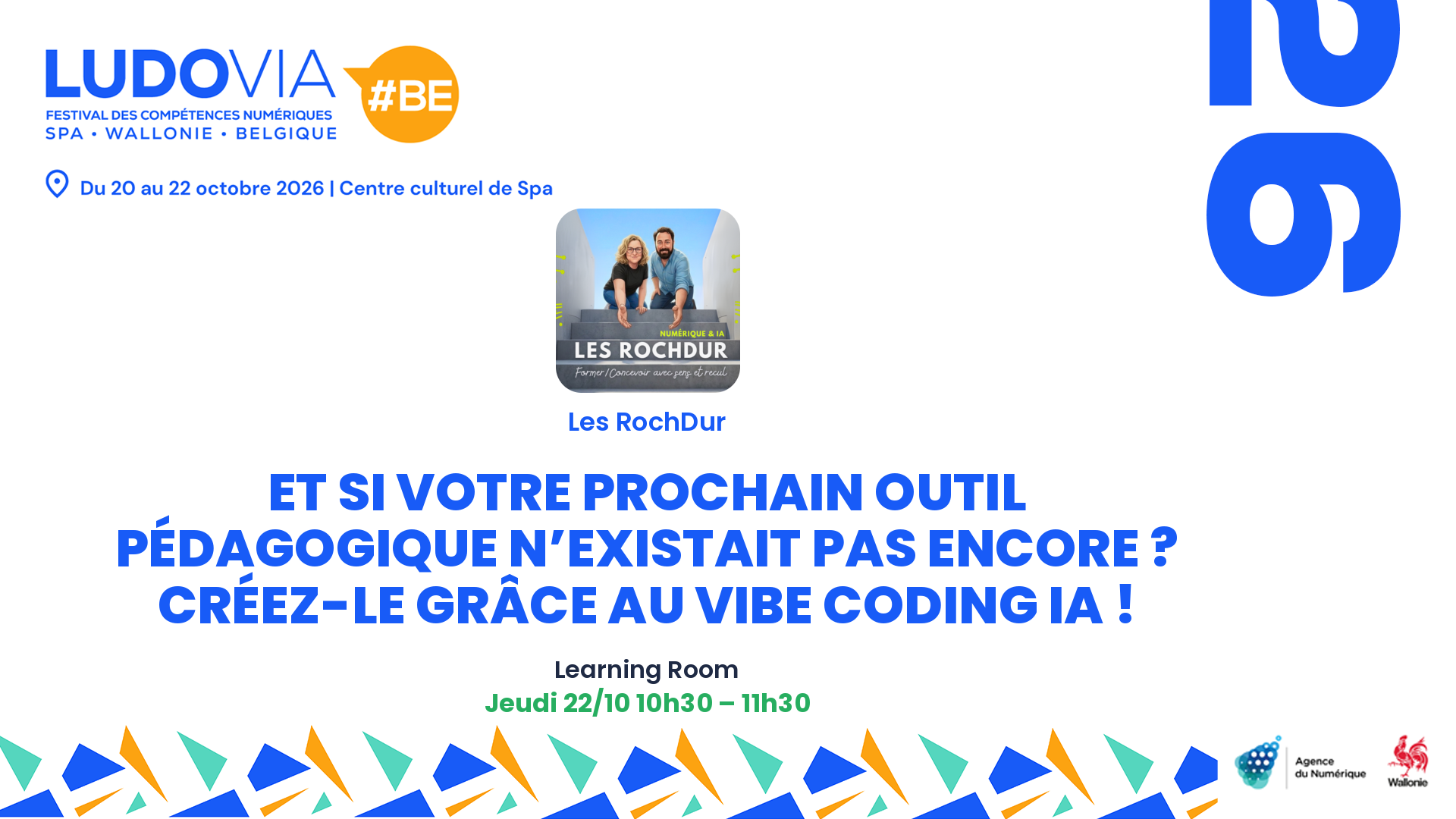 Et si votre prochain outil pédagogique n’existait pas encore ? Créez-le grâce au Vibe Coding IA ! — Les RochDur — Jeudi 22/10 10h30 – 11h30