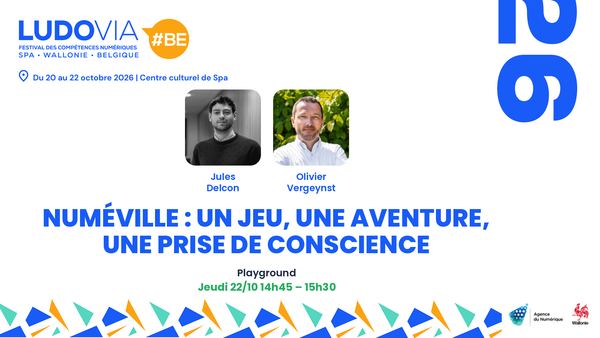 Numéville : un jeu, une aventure, une prise de conscience — Jules Delcon, Olivier Vergeynst — Jeudi 22/10 14h45 – 15h30