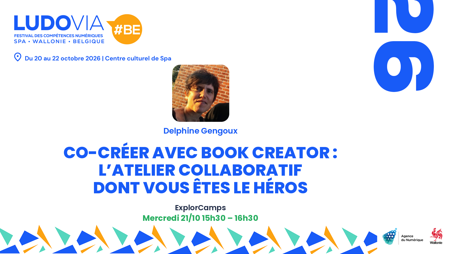 Co-créer avec Book Creator : l’atelier collaboratif dont vous êtes le héros — Delphine Gengoux — Mercredi 21/10 15h30 – 16h30