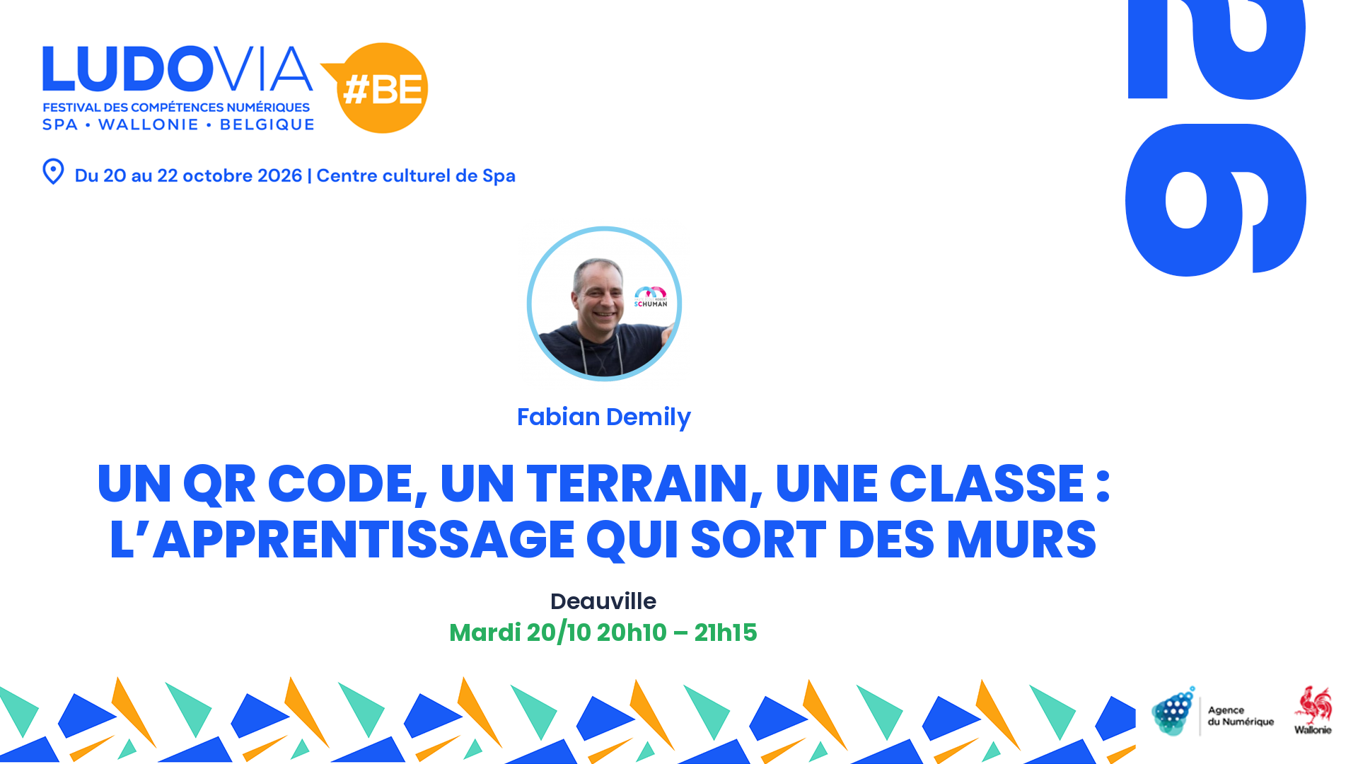 Un QR code, un terrain, une classe : l’apprentissage qui sort des murs — Fabian Demily — Mardi 20/10 20h10 – 21h15