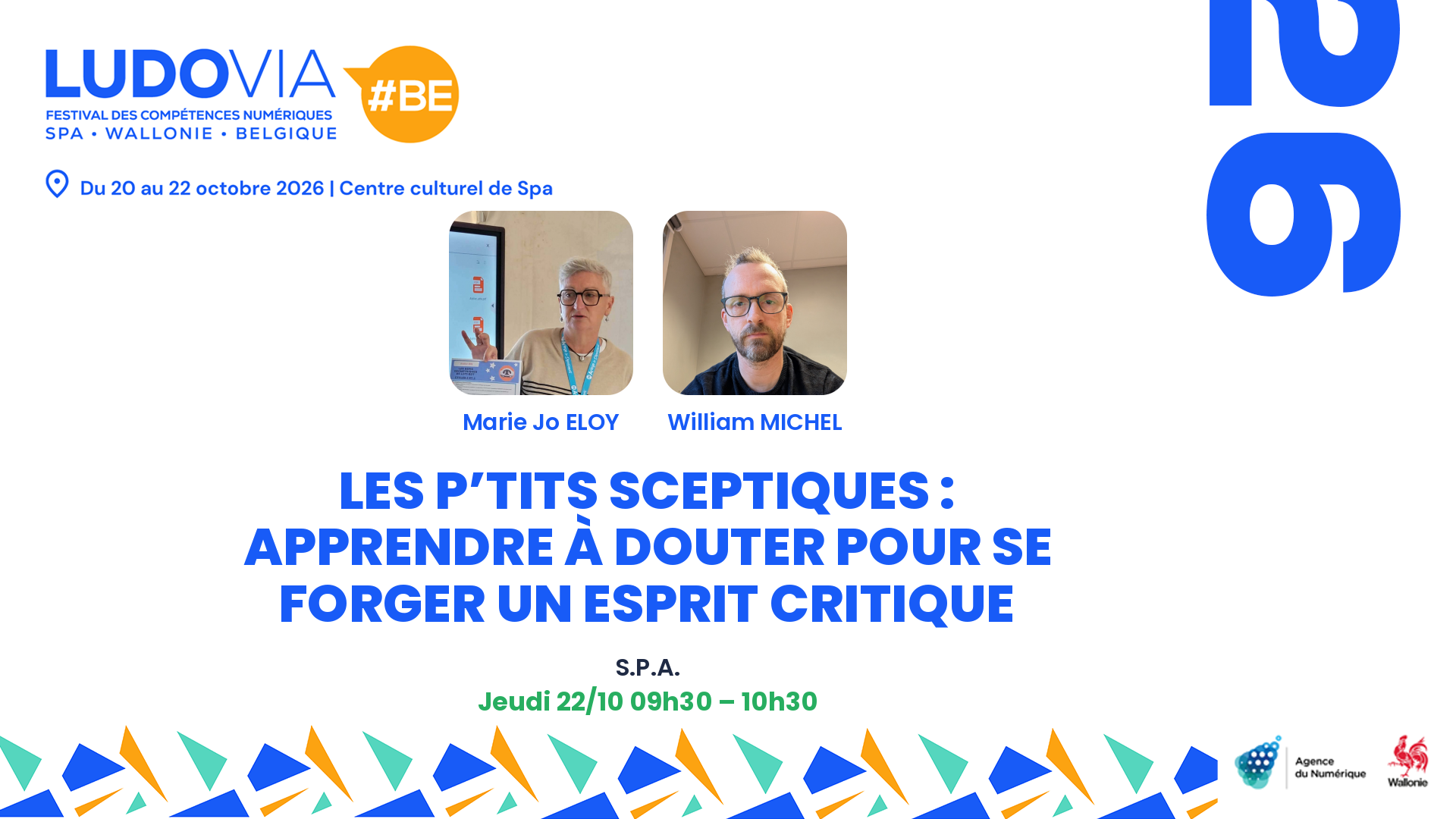 Les P’tits Sceptiques : apprendre à douter pour se forger un esprit critique — Marie Jo ELOY, William MICHEL — Jeudi 22/10 09h30 – 10h30