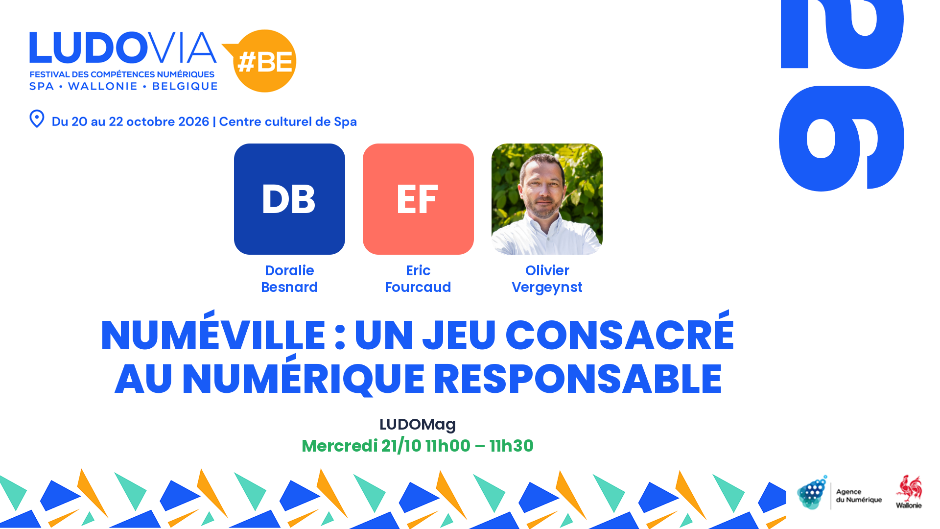 Numéville : un jeu consacré au numérique responsable — Doralie Besnard, Eric Fourcaud, Olivier Vergeynst — Mercredi 21/10 11h00 – 11h30
