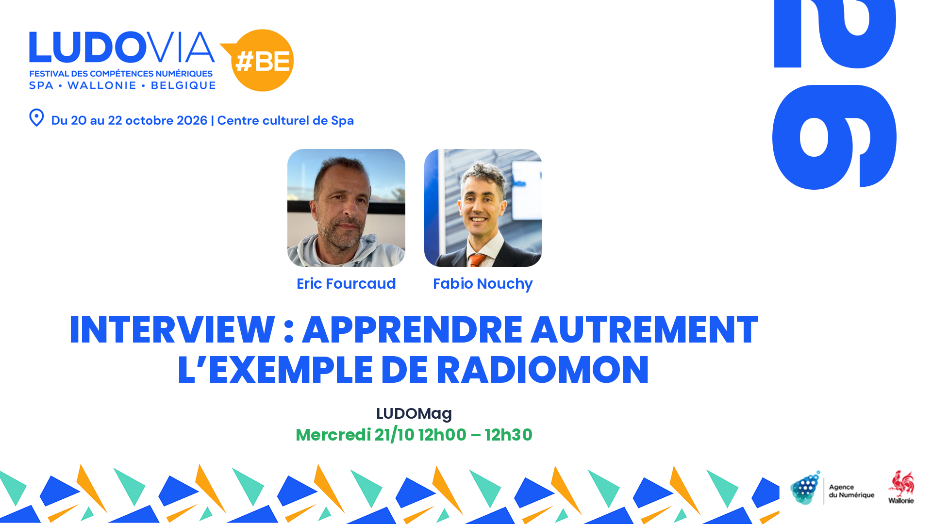 Interview : Apprendre autrement l’exemple de RadioMon — Eric Fourcaud, Fabio Nouchy — Mercredi 21/10 12h00 – 12h30
