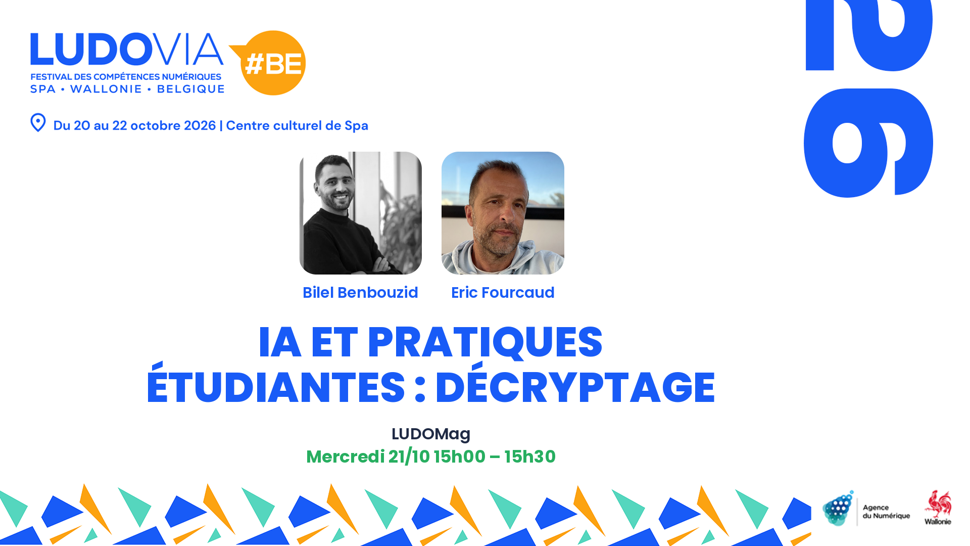 Ia et pratiques étudiantes : décryptage — Bilel Benbouzid, Eric Fourcaud — Mercredi 21/10 15h00 – 15h30