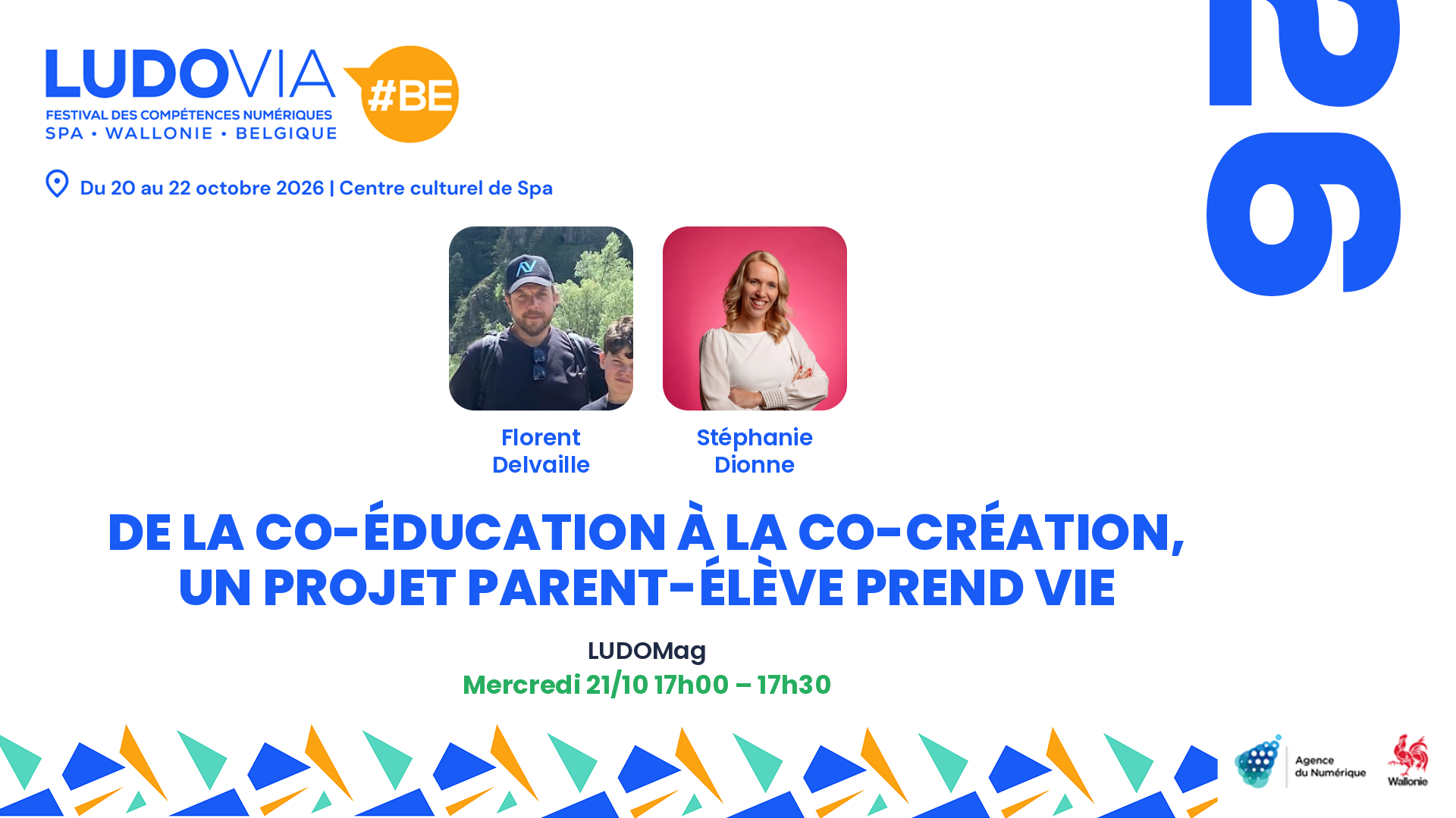 de la co-éducation à la co-création, un projet parent-élève prend vie — Florent Delvaille, Stéphanie Dionne — Mercredi 21/10 17h00 – 17h30