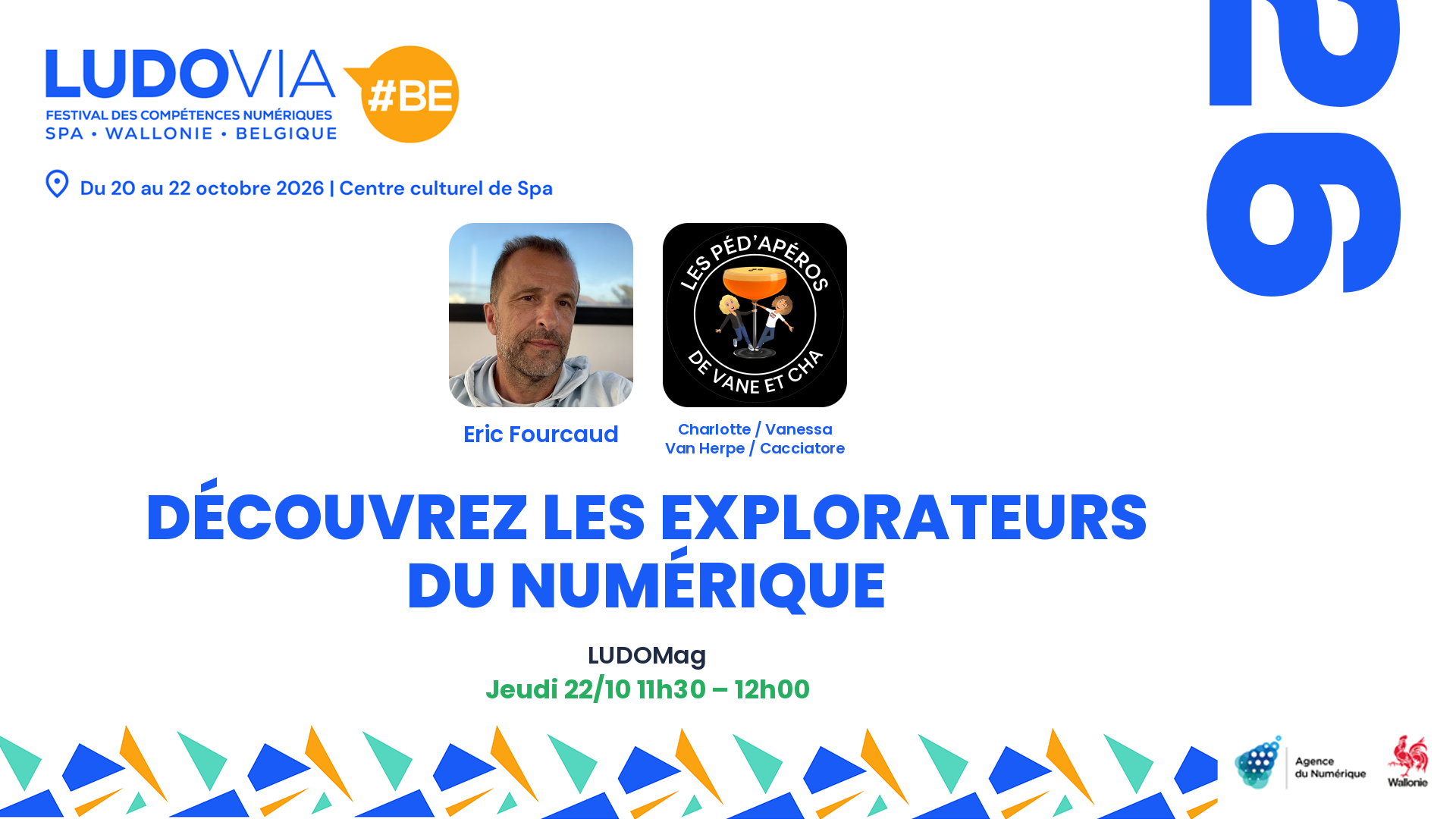 Découvrez les Explorateurs du numérique — Eric Fourcaud, Charlotte / Vanessa Van Herpe / Cacciatore — Jeudi 22/10 11h30 – 12h00