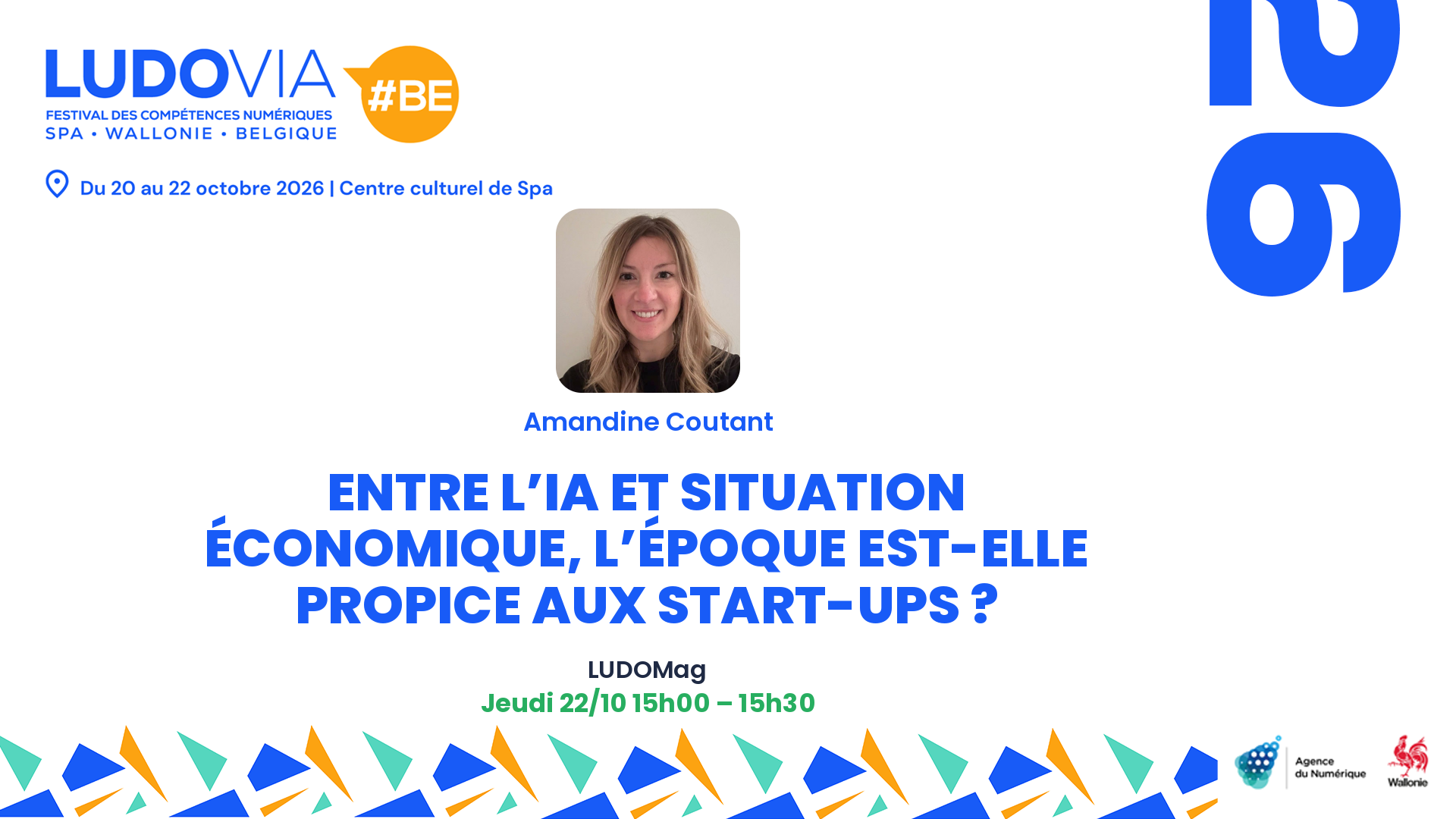 Entre l’IA et situation économique, l’époque est-elle propice aux start-ups ? — Amandine Coutant — Jeudi 22/10 15h00 – 15h30